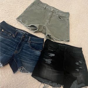 American Eagle 3 pairs of denim shorts
